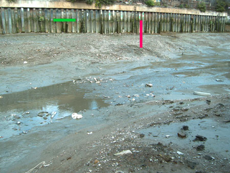 possible Roman ford at Deptford Creek