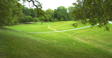 remains of possible Roman Watling Street in Greenwich Park